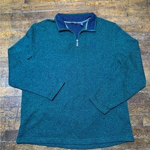 Izod Green Quarter-Zip Pullover Men’s Sweater XL